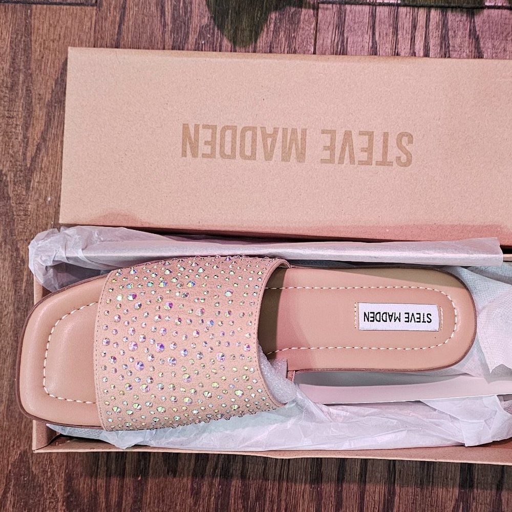 New in box, Steve Madden studded sandals.